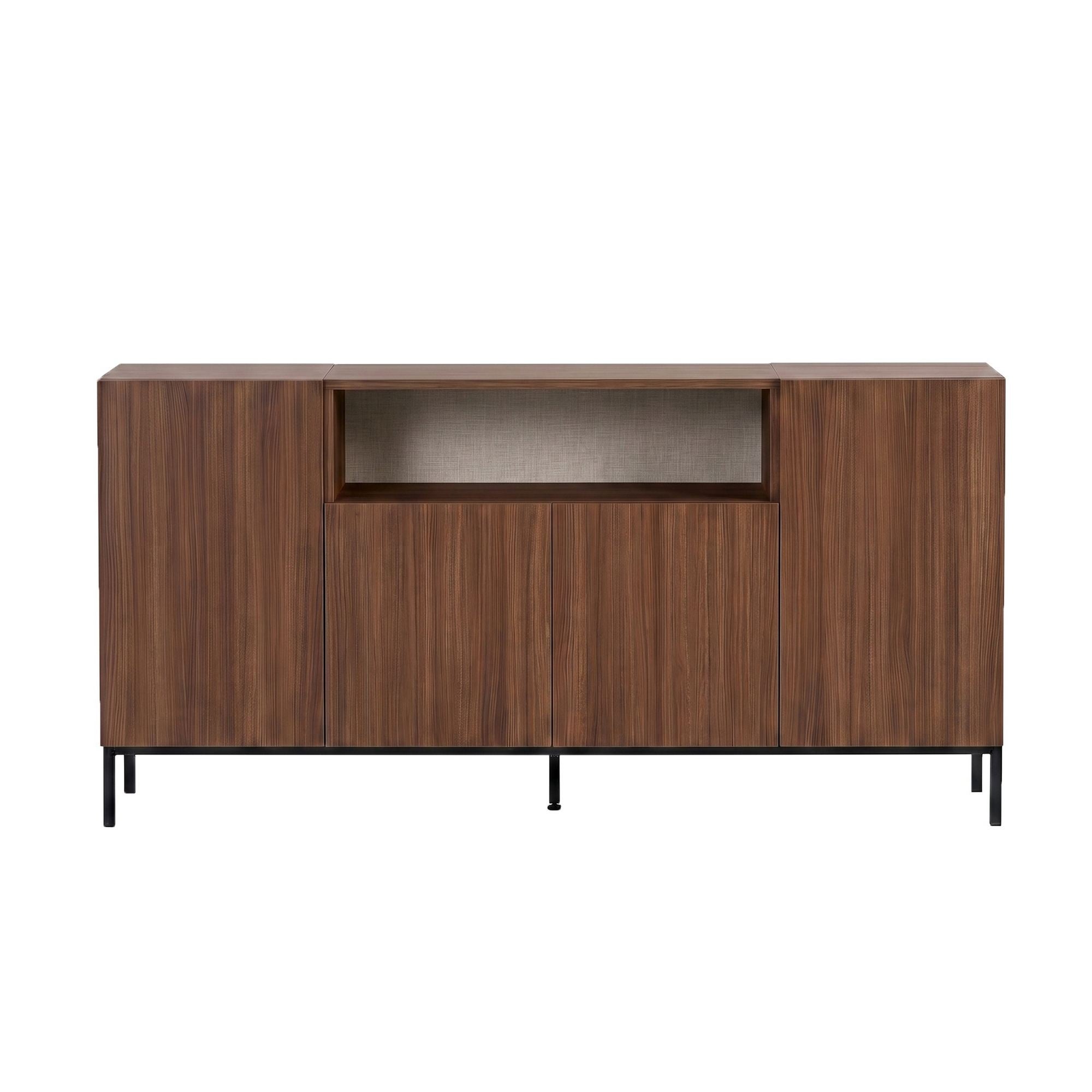 Rani Home Konsol Milano Ceviz - Siyah 160 Cm GD-5774