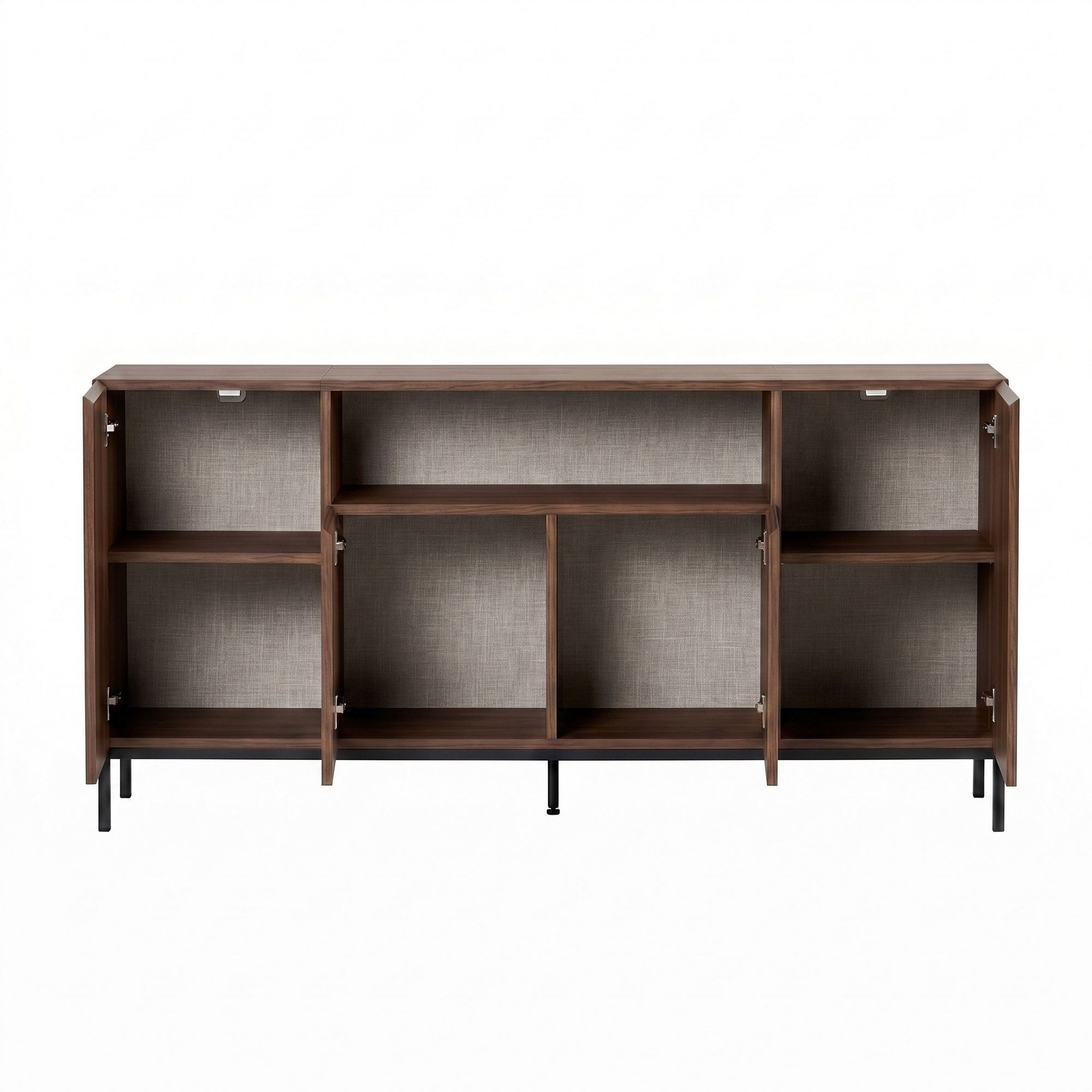 Rani Home Konsol Milano Ceviz - Siyah 160 Cm GD-5774