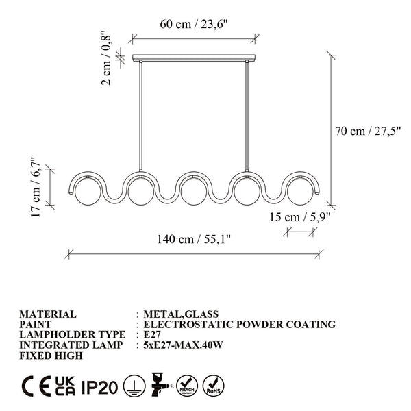 Rani Home Avize Turuncu AA-8278
