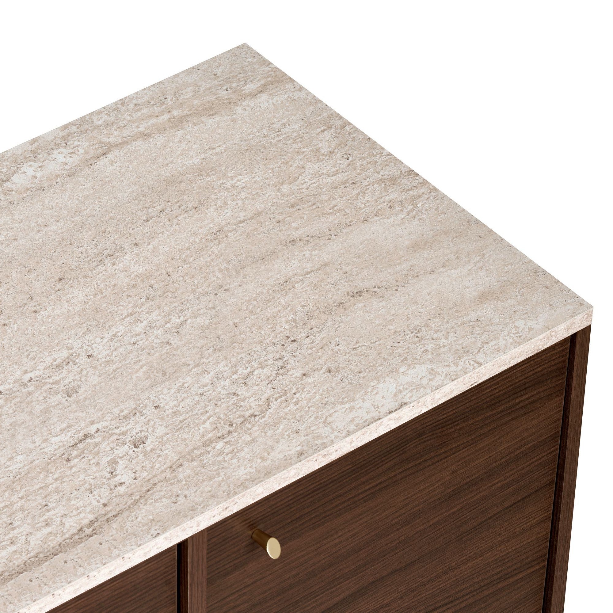 Rani Home Konsol Traverten - Milano Ceviz 180 Cm GD-5792