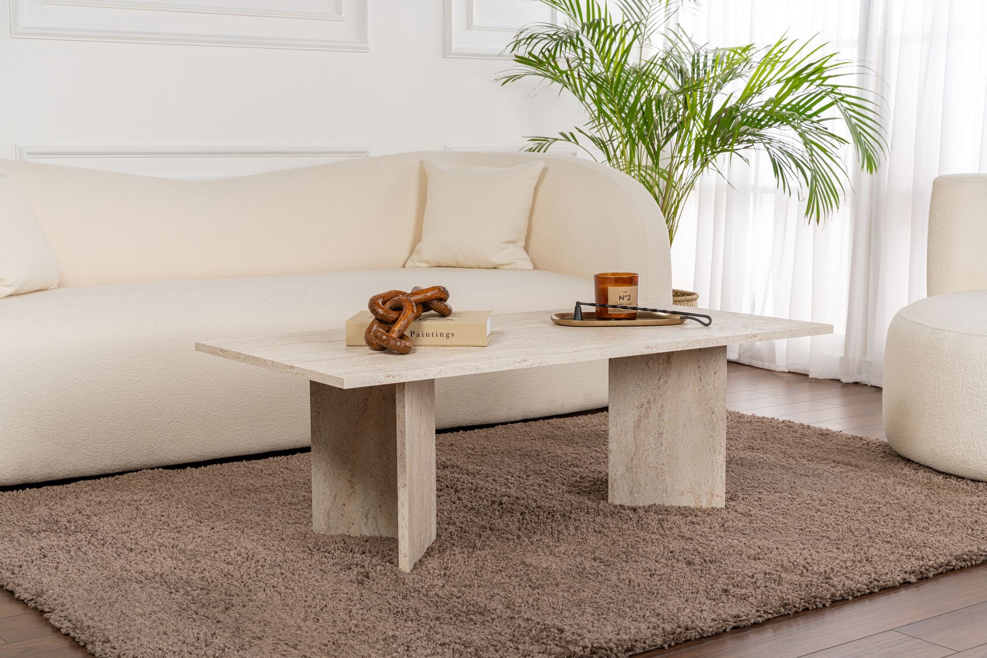 Rani Home Orta Sehpa Traverten 119Cm AB-5364