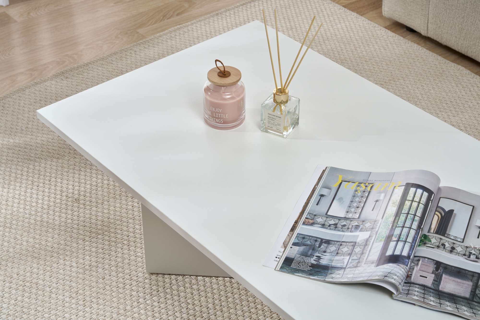 Rani Home Orta Sehpa Beyaz 119Cm AB-5367