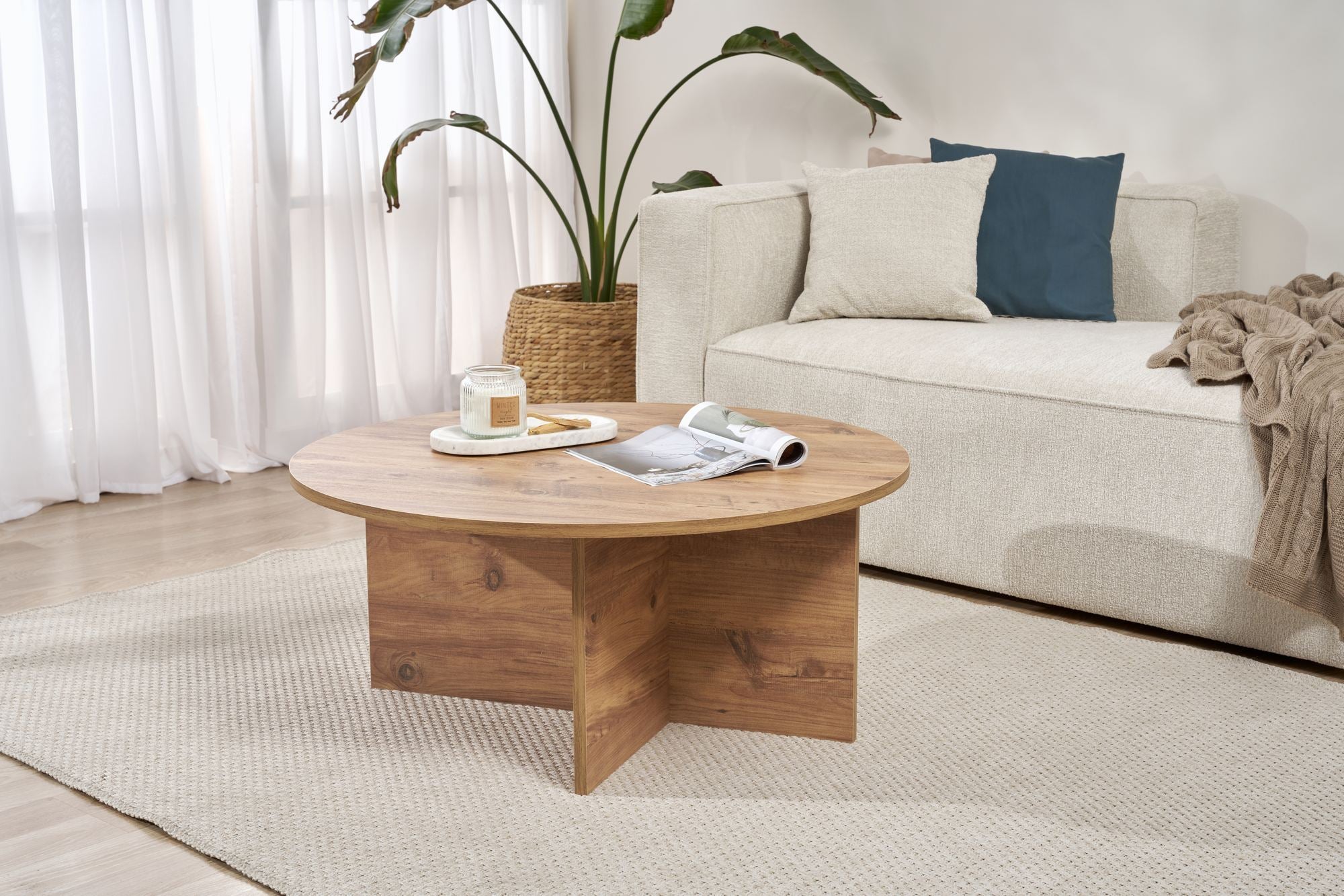 Rani Home Orta Sehpa Atlantik Çam 90Cm AB-5390