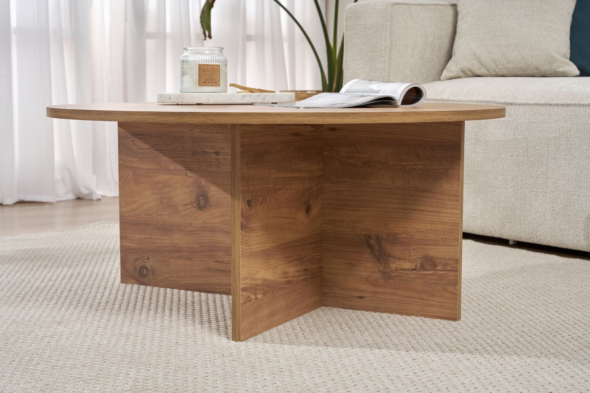 Rani Home Orta Sehpa Atlantik Çam 90Cm AB-5390