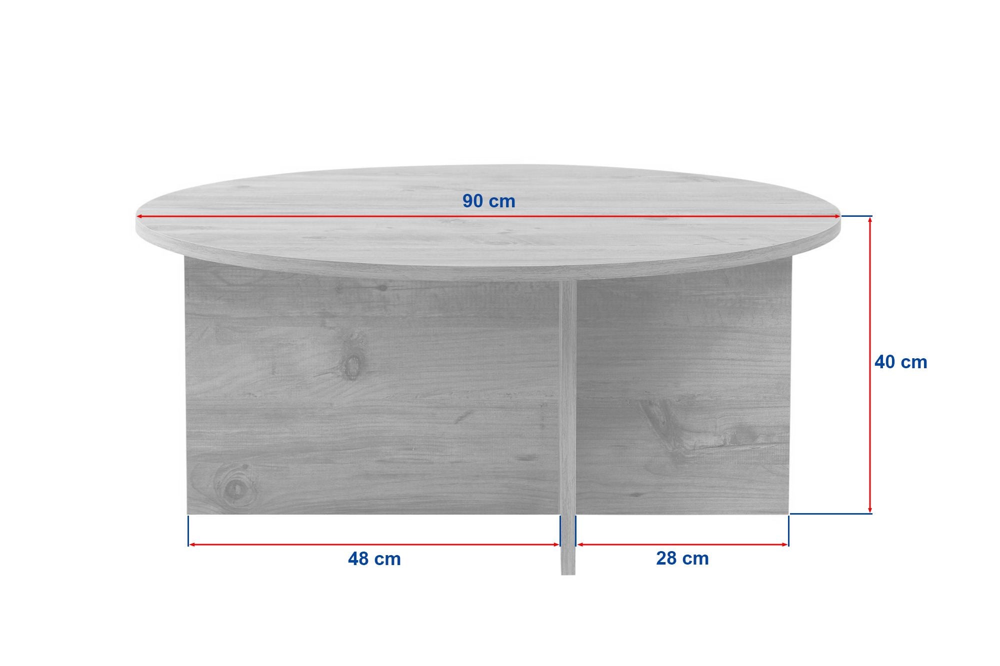 Rani Home Orta Sehpa Atlantik Çam 90Cm AB-5390