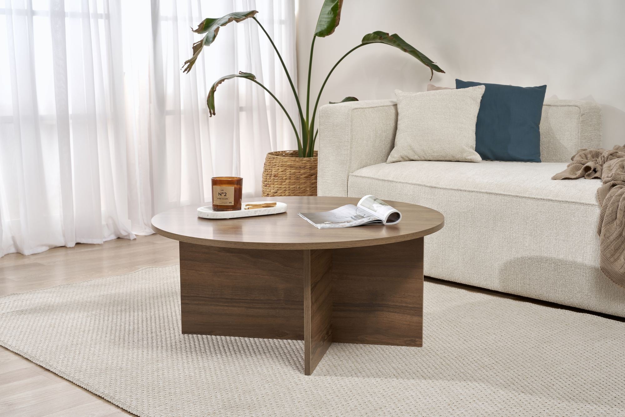 Rani Home Orta Sehpa Venezia Ceviz 90Cm AB-5393