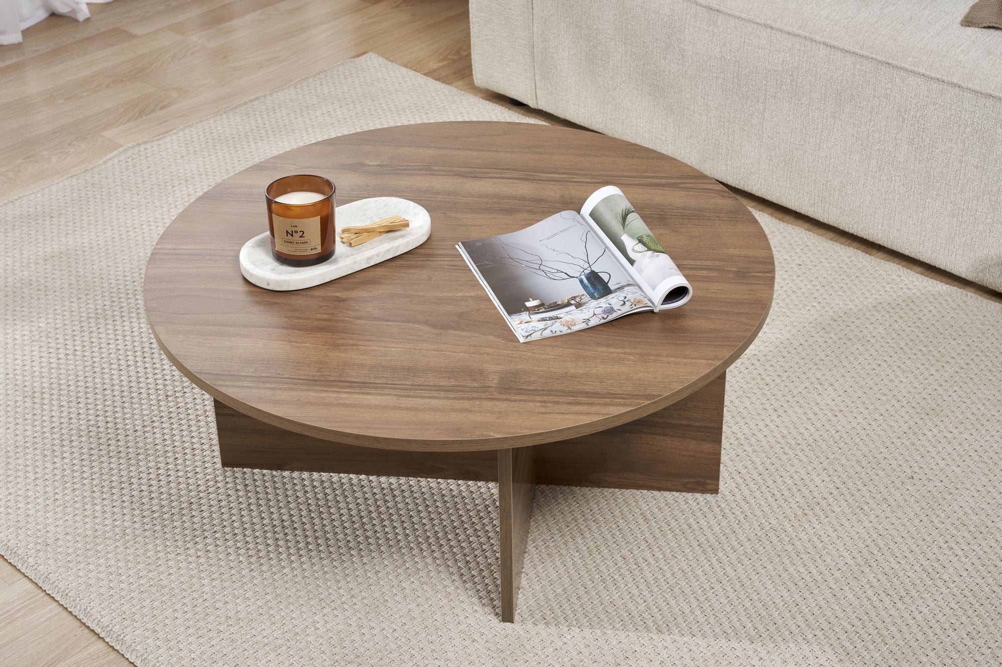Rani Home Orta Sehpa Venezia Ceviz 90Cm AB-5393