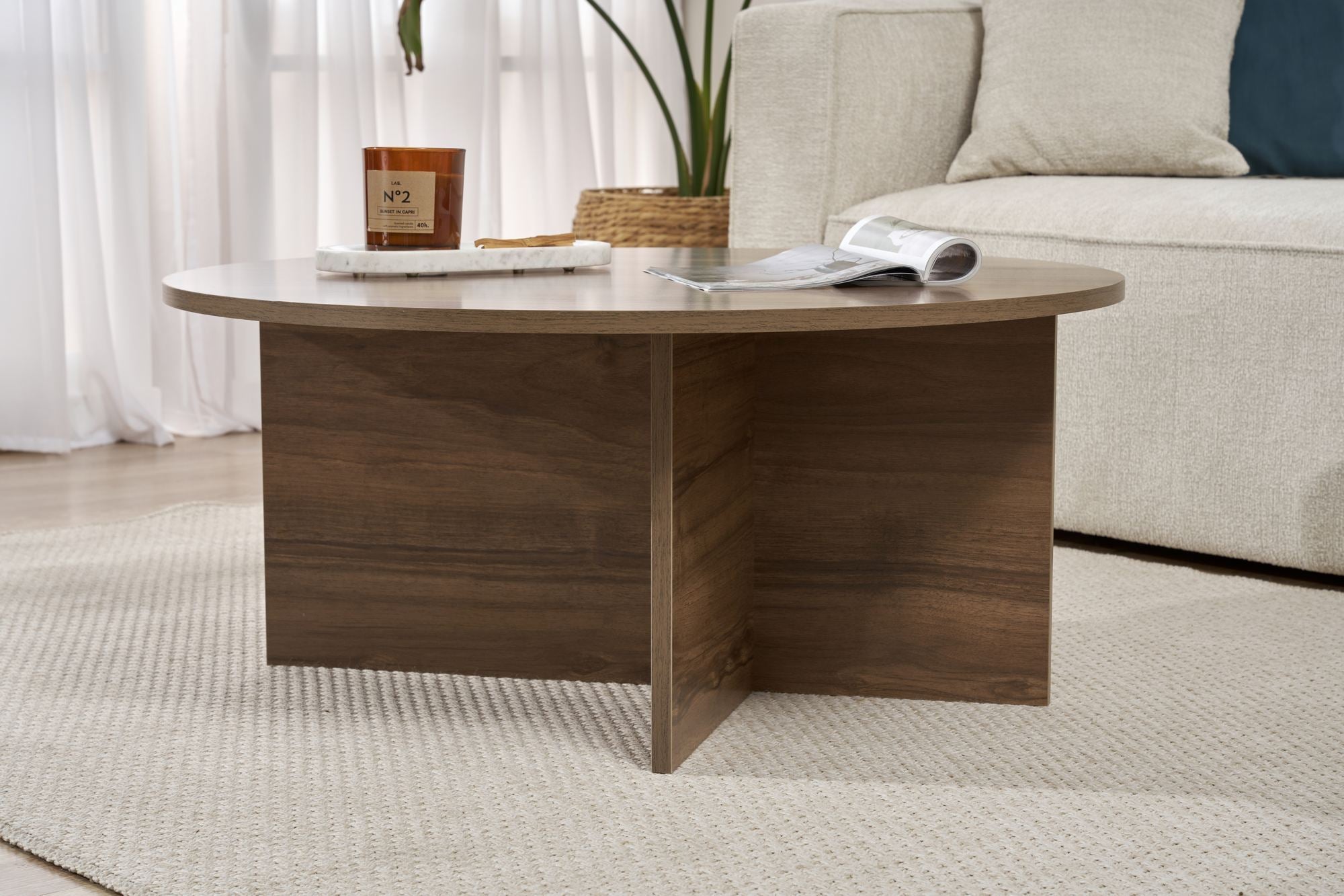 Rani Home Orta Sehpa Venezia Ceviz 90Cm AB-5393