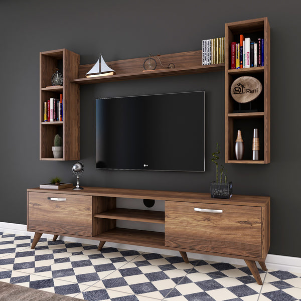 kütüphaneli tv ünitesi rani mobilya