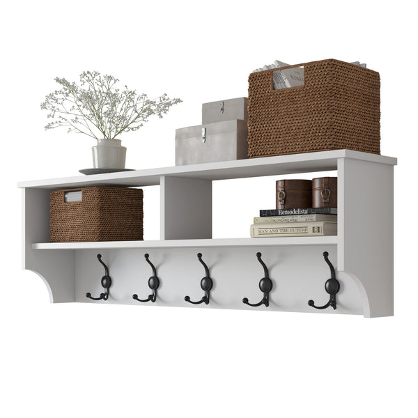 Rani P2 Modern Portmanto Duvar Askısı Vestiyer Askılık Beyaz 120 Cm