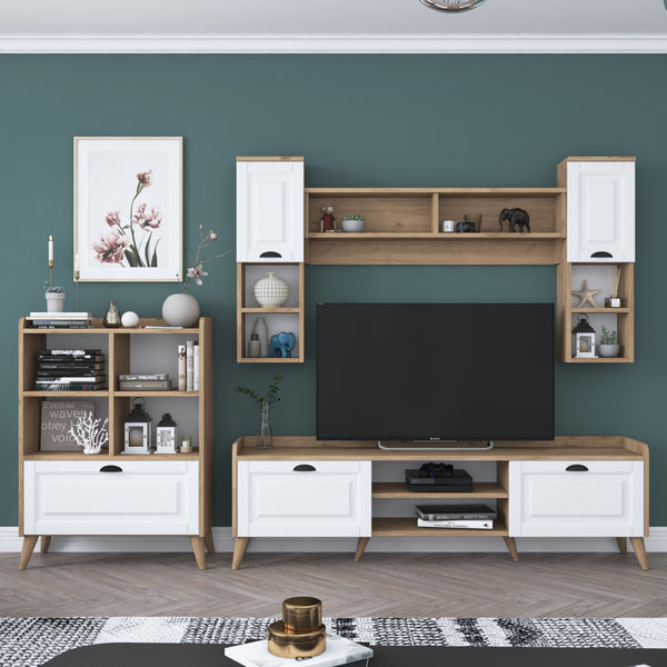 ahşap salon mobilyaları