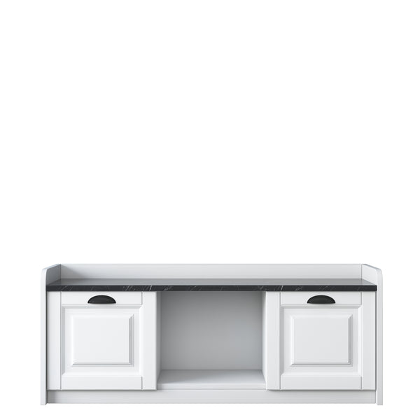 Rani EB101 Modern Ayakkabılık Ayakkabı Dolabı Beyaz - Mermer Desenli