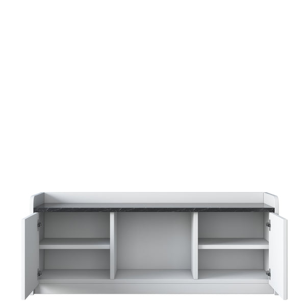 Rani EB101 Modern Ayakkabılık Ayakkabı Dolabı Beyaz - Mermer Desenli